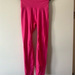 ADANOLA- pink high waisted leggings